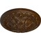 Ekena Millwork Acanthus Ceiling Medallion, Hand-Painted Root Beer Crackle, 11 3/8"OD x 2"P CM11ACRBC - alternate 2